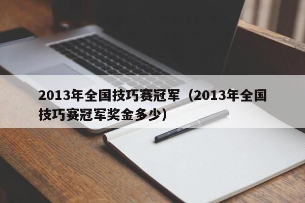 2013年全国技巧赛冠军（2013年全国技巧赛冠军奖金多少）