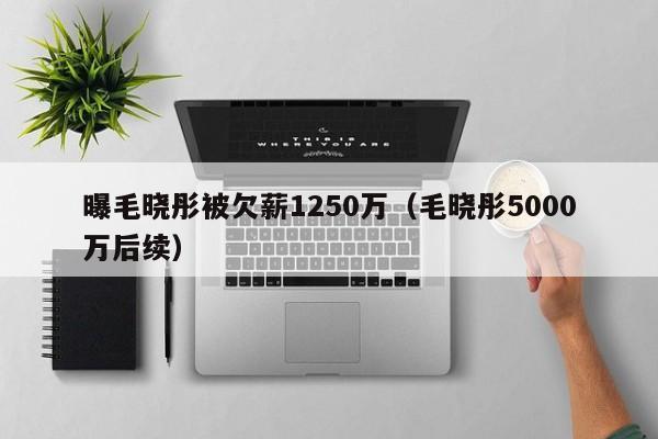 曝毛晓彤被欠薪1250万（毛晓彤5000万后续）