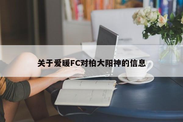 关于爱暖FC对柏大阳神的信息